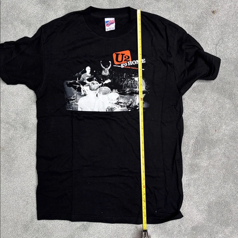 U2 Slane Castle Graphic T-Shirt Black Mediun - Picture 4 of 5